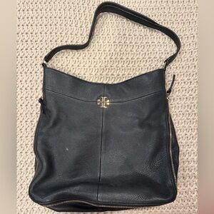 TORY BURCH Black Leather Shoulder Bag